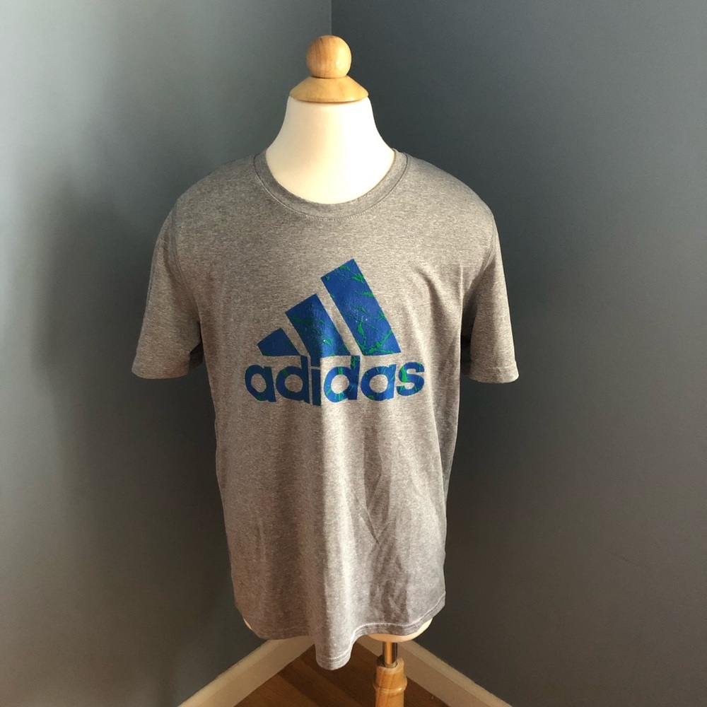 Grey Adidas Kids Dri-fit T-Shirt
